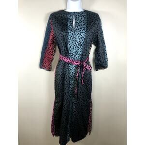 Anthropologie Vilagallo Women's Dress Size 38 Leopard Print